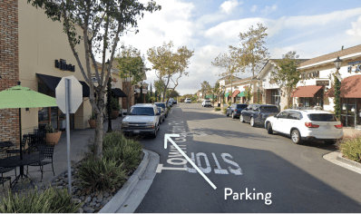 Parking entrance at Bressi Ranch
