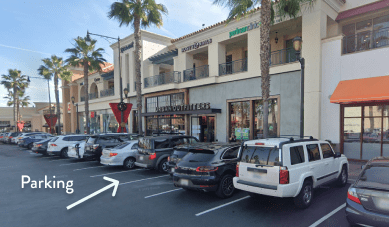Parking entrance at Carlsbad - The Forum