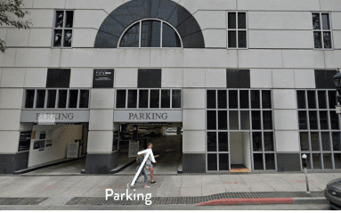 Parking entrance at Downtown San Diego