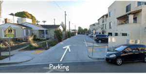 Parking entrance at Kensington