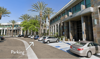 Parking entrance at Mira Mesa / Scripps Ranch