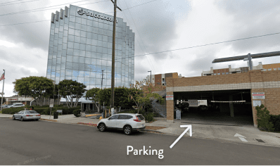 Parking entrance at North Park