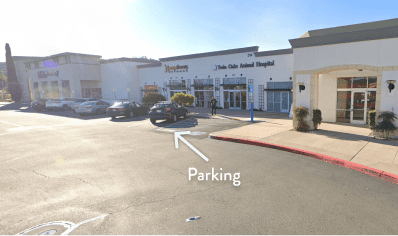 Parking entrance at San Marcos