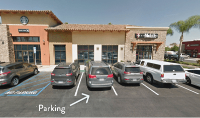 Parking entrance at Santee