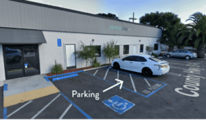 Parking entrance at Vista
